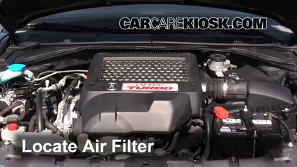 2009 Acura RDX 2.3L 4 Cyl. Turbo Air Filter (Engine) Replace